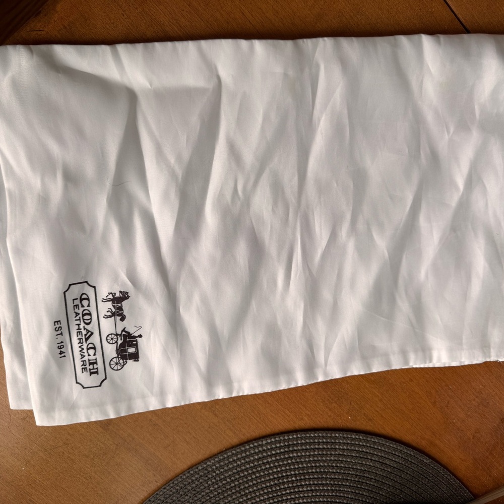 Coach Green Leather Satchel with Gold Accents - Picture 7 of 7